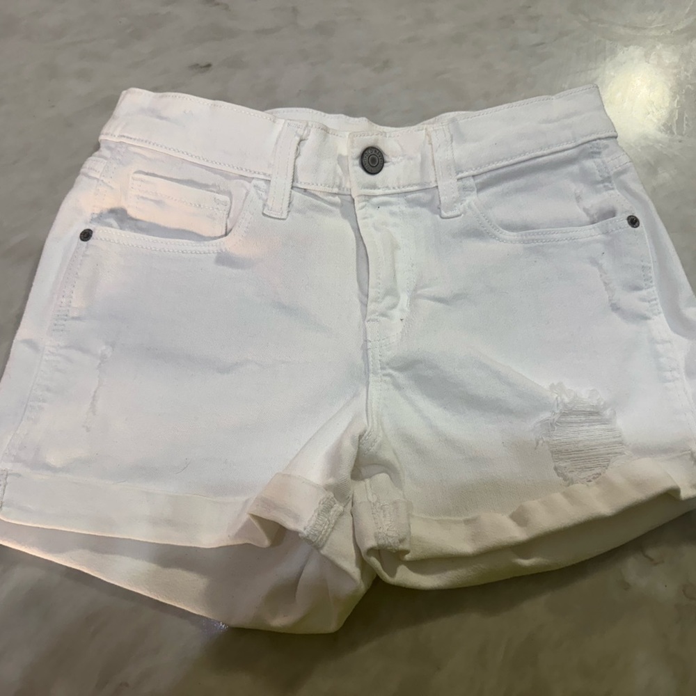 Women's White Denim Shorts